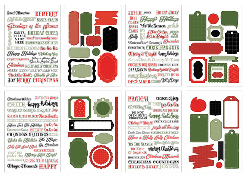 Echo Park Sticker Book-Christmas Phrases - 5A003W51-1HRR0