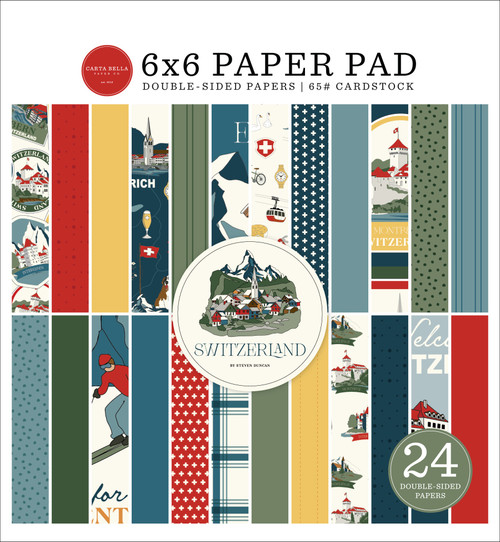 3 Pack - Carta Bella Double Sided 6x6 Paper Pad-Switzerland - 5A003WBS-1HRY1 - 810220753095