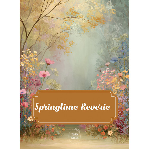 Torn Paper Scrapbooking A5 Size-Springtime Reverie - 5A003XN6-1HSNQ - 8800325562915