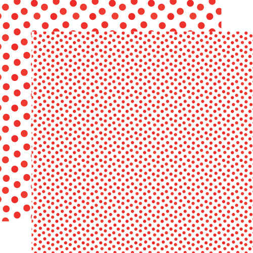 25 Pack - Echo Park Watercolor Polka Dots Cardstock 12"X12"-Cherry Red - 5A003W4R-1HRQP - 810208648412