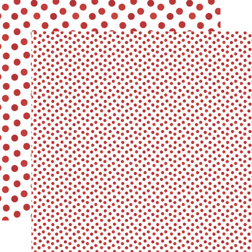 25 Pack - Echo Park Watercolor Polka Dots Cardstock 12"X12"-Dusty Red - 5A003W4P-1HRQQ - 810208648399