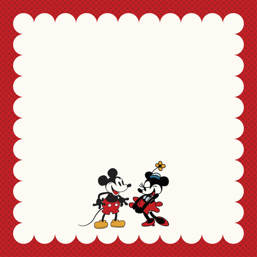 25 Pack - Echo Park Wonderful Winter Days Cardstock 12"X12"-Mouse Love Page Frame - 5A003W9C-1HRWV