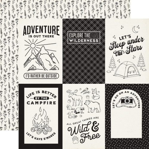 25 Pack - Carta Bella Great Outdoors Cardstock 12"X12"-4x6 Journaling Cards - 5A003W8S-1HRWQ - 810220755211