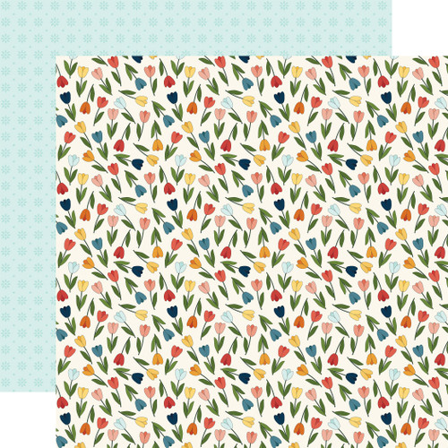 25 Pack - Carta Bella Amsterdam Cardstock 12"X12"-Tulip Field - 5A003WB2-1HRXH - 810220752852