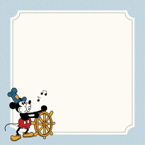 25 Pack - Echo Park Wonderful Winter Days Cardstock 12"X12"-Captain Mouse Page Frame - 5A003W9H-1HRWS