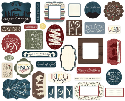 3 Pack - Echo Park Ephemera-Joy To The World - 5A003W2H-1HRMY