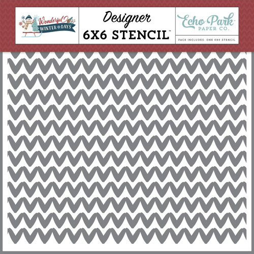 3 Pack - Echo Park Stencil 6"X6"-Warm Woven Sweater - 5A003W5Y-1HRRX - 810220755426