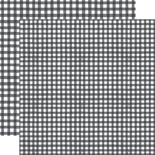 25 Pack - Echo Park Watercolor Gingham Winter Cardstock 12"X12"-Slate - 5A003W2L-1HRNB - 810208648139