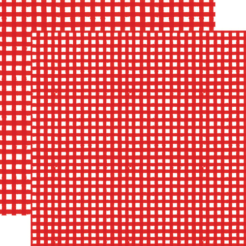 25 Pack - Echo Park Watercolor Gingham Christmas Cardstock 12"X12"-Cherry Red - 5A003W2J-1HRN5 - 810208648207