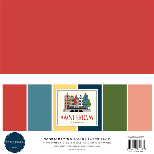3 Pack - Carta Bella Double Sided 6x6 Paper Pad-Amsterdam - 5A003WB6-1HRXP - 810220752937