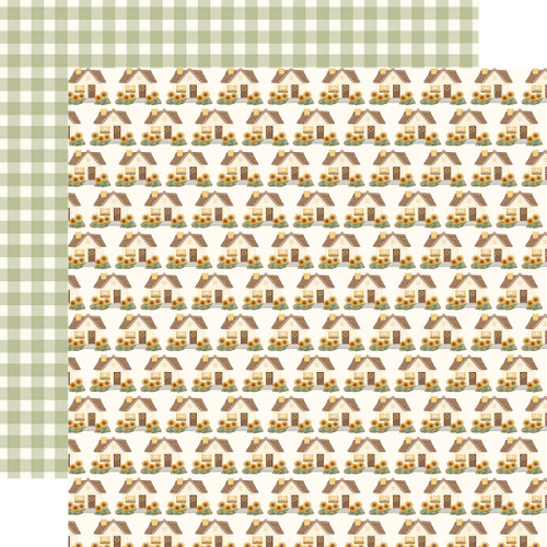 25 Pack - Carta Bella Home Sweet Home Cardstock 12"X12"-Picture Perfect Cottage - 5A003W84-1HRV0 - 810220754986