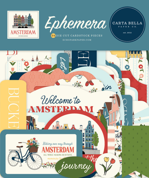 3 Pack - Carta Bella Ephemera-Amsterdam - 5A003WB3-1HRXS - 810220752951