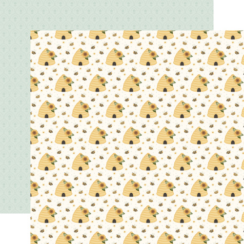 25 Pack - Carta Bella Home Sweet Home Cardstock 12"X12"-Golden Hives - 5A003W87-1HRTX - 810220755006