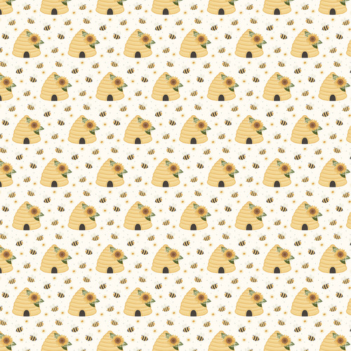 25 Pack - Carta Bella Home Sweet Home Cardstock 12"X12"-Golden Hives - 5A003W87-1HRTX