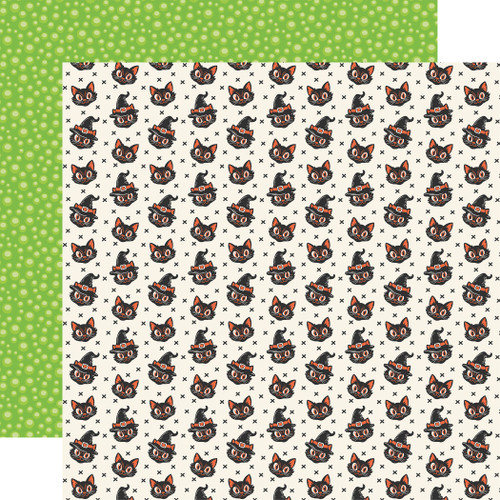25 Pack - Echo Park Halloween Parade Cardstock 12"X12"-Scared-y Cats - 5A003VW4-1HRBN - 810220752661