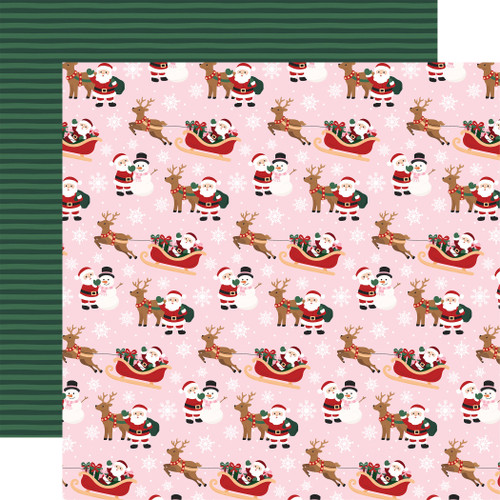 25 Pack - Echo Park North Pole Christmas Cardstock 12"X12"-Santa Buddies - 5A003VYJ-1HRG3 - 810220751381