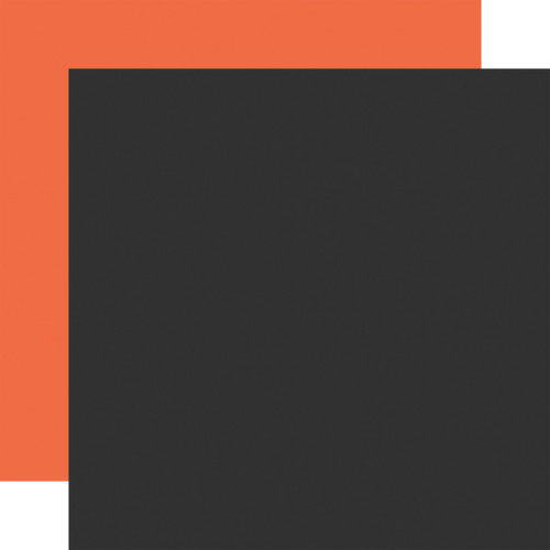 25 Pack - Echo Park Halloween Parade Cardstock 12"X12"-Black / Dk. Orange - 5A003VW4-1HRBT - 810220752777
