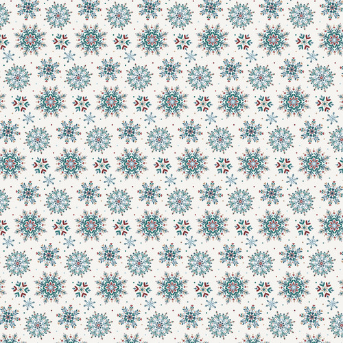 25 Pack - Echo Park Wonderful Winter Days Cardstock 12"X12"-Fancy Snowflakes - 5A003W64-1HRSN