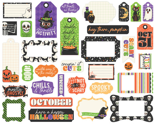 3 Pack - Echo Park Frames & Tags Ephemera-Halloween Parade - 5A003VW7-1HRBS
