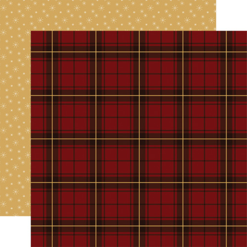 25 Pack - Carta Bella Classic Christmas Cardstock 12"X12"-Classic Christmas Plaid - 5A003W15-1HRKY - 810220754382