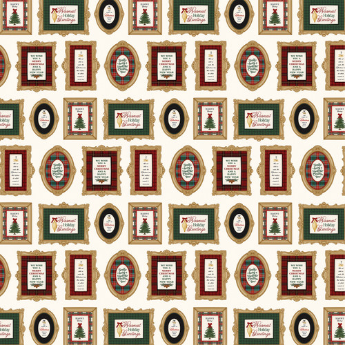 25 Pack - Carta Bella Classic Christmas Cardstock 12"X12"-Warmest Greetings Frames - 5A003W15-1HRL0