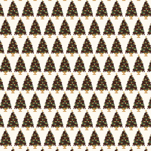 25 Pack - Carta Bella Classic Christmas Cardstock 12"X12"-Magical Christmas Tree - 5A003W15-1HRL2