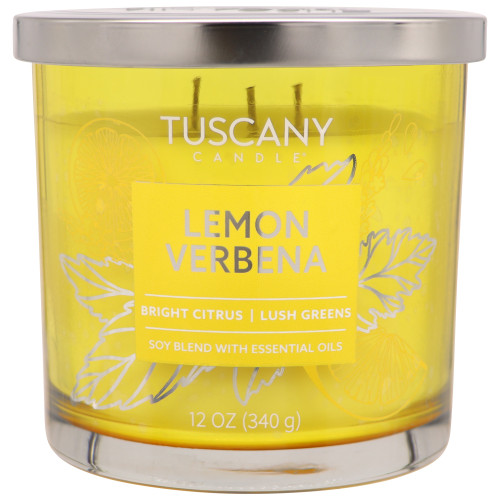 4 Pack - Tuscany Candle-Candle 3-Wick Painters Palette 12oz-Lemon Verbena - 5A003S0P-1HNY4 - 644124756971