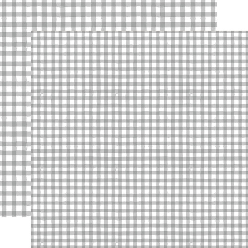 25 Pack - Echo Park Watercolor Gingham Winter Cardstock 12"X12"-Light Gray - 5A003W2L-1HRN7 - 810208648122