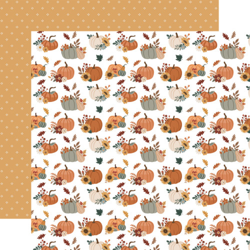 25 Pack - Echo Park Feels Like Fall Cardstock 12"X12"-Gourd Gathering - 5A003VXR-1HRF8 - 810220750315