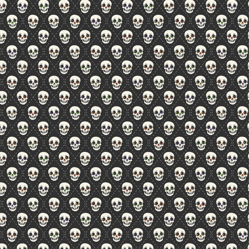 25 Pack - Echo Park Halloween Parade Cardstock 12"X12"-Bone Chilling Faces - 5A003VW4-1HRC5