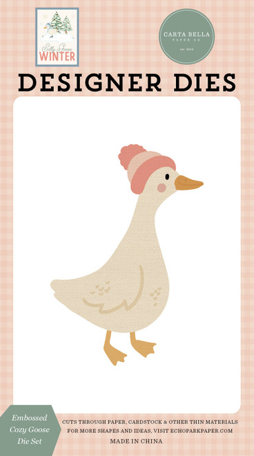 Carta Bella Die Set-Embossed Cozy Goose - 5A003W6Z-1HRTL - 810220755693