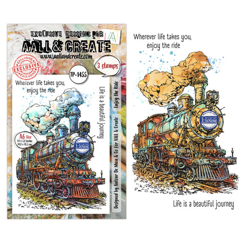 AALL And Create A6 Photopolymer Clear Stamp Set-Enjoy the Ride - 5A003WF9-1HS29 - 5061097792587