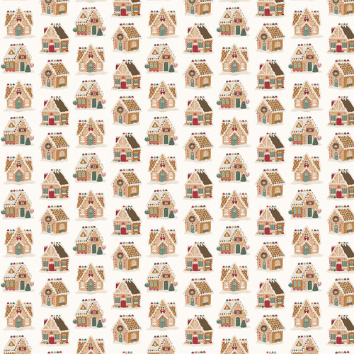 25 Pack - Echo Park Baking Christmas Cheer Cardstock 12"X12"-Gingerbread Village - 5A003VZG-1HRJ6