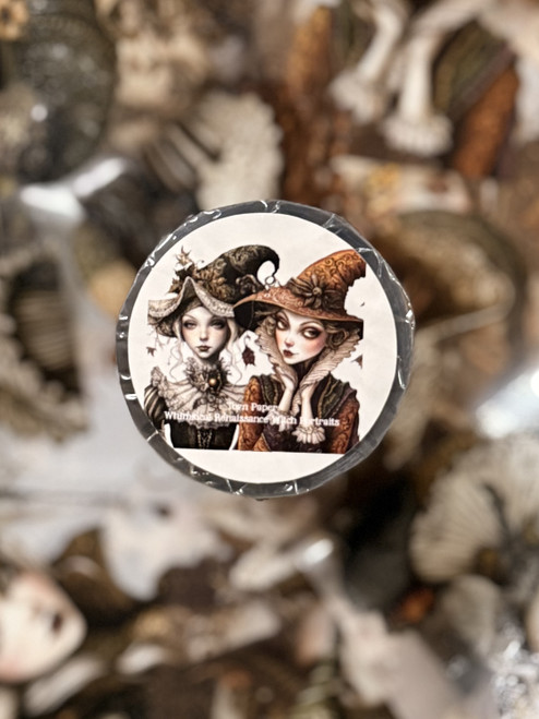 Torn Pape 3D Gloss PET Tape 6m-Whimsical Renaissance Witch Portraits - 5A003XMF-1HSP5