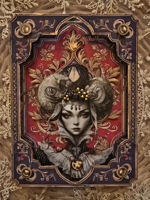 Torn Pape 3D Gloss PET Tape 6m-Whimsical Renaissance Witch Portraits - 5A003XMF-1HSP5 Torn Pape 3D Gloss PET Tape 6m-Whimsical Renaissance Witch Portraits - 5A003XMF-1HSP5