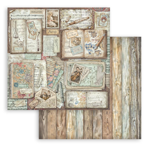 Stamperia Scrapbooking Double-Sided Paper Pad 8"X8" 10/Pkg-Symphony - 5A003TCB-1HQ9F