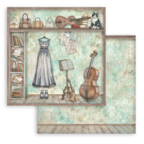 Stamperia Scrapbooking Double-Sided Paper Pad 8"X8" 10/Pkg-Symphony - 5A003TCB-1HQ9F