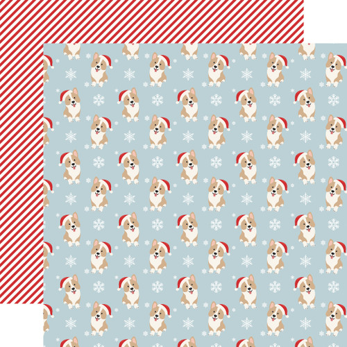 25 Pack - Echo Park Here Comes Santa Paw Cardstock 12"X12"-Santa Buddies - 5A003W0P-1HRJN - 810220752050