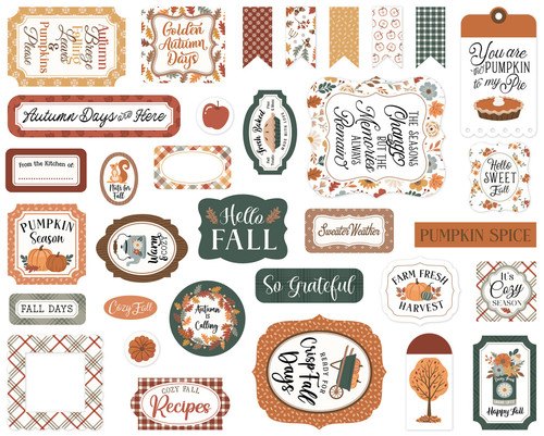 3 Pack - Echo Park Ephemera-Feels Like Fall - 5A003VX7-1HRF6