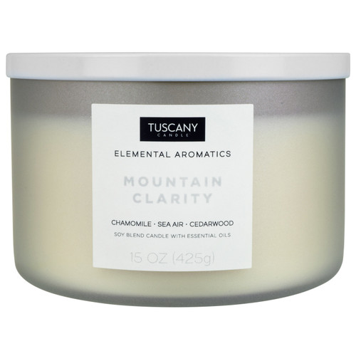 3 Pack - Tuscany Candle-Candle 3-Wick Elemental Aromatics Jar 15oz-Mountain Clarity - 5A003S0Z-1HNX7 - 644124728091