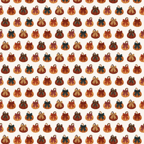 25 Pack - Carta Bella Here Comes Autumn Cardstock 12"X12"-Tied In A Bow Pumpkins - 5A003VX6-1HRCV