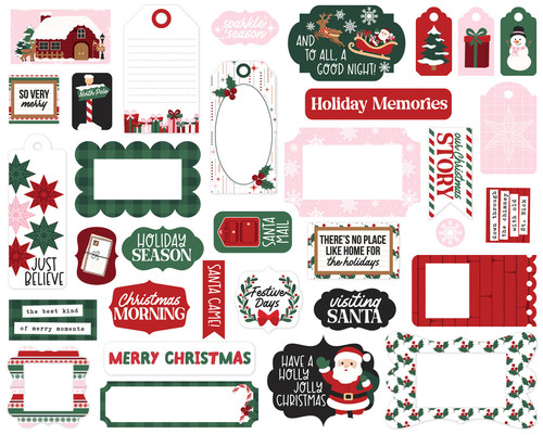 Echo Park Tags & Frames-North Pole Christmas - 5A003VYM-1HRGK