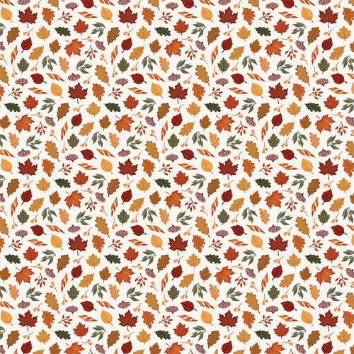 25 Pack - Carta Bella Here Comes Autumn Cardstock 12"X12"-Scattered Fall Leaves - 5A003VX6-1HRDF