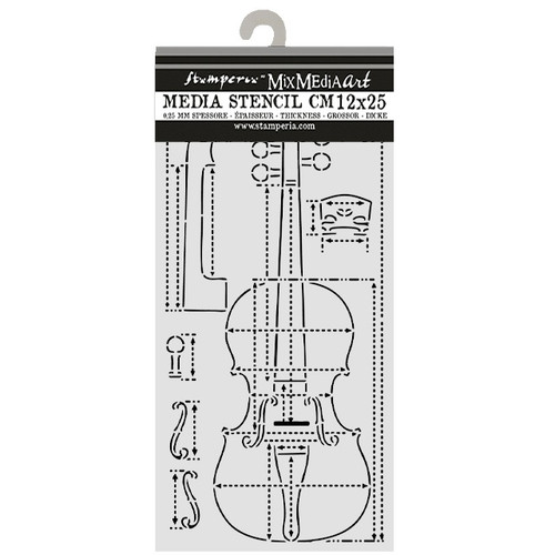 3 Pack - Stamperia Stencil 4.72"X9.84"-Violin Sections - 5A003TDY-1HQ9T - 5993110052777