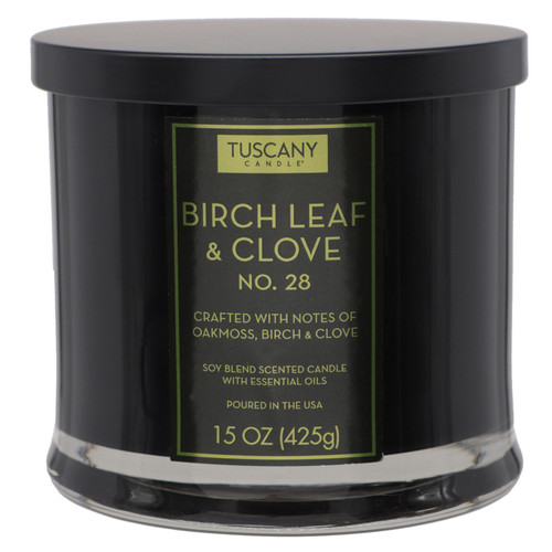 4 Pack - Tuscany Candle-Candle 3-Wick Homme & Heritage Black Jar 15oz-Birch Leaf & Clove - 5A003S0B-1HNXC - 644124770748