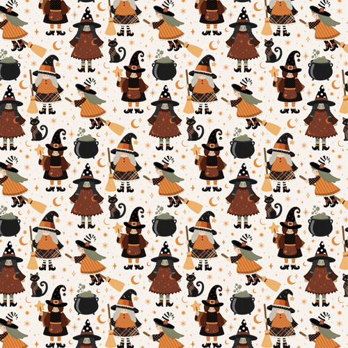 25 Pack - Carta Bella Handmade Halloween Cardstock 12"X12"-Witches Night Out - 5A003VVZ-1HR9M