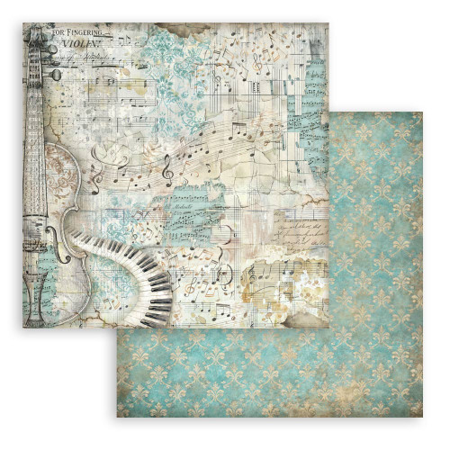 Stamperia Scrapbooking Double-Sided Paper Pad 8"X8" 10/Pkg-Symphony - 5A003TCH-1HQ97