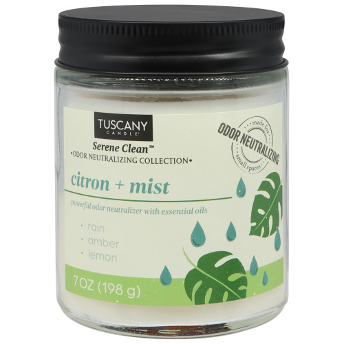 6 Pack - Tuscany Candle-Candle Single-Wick Serene Clean 7oz-Citron + Mist - 5A003S0M-1HNWK - 644124762316
