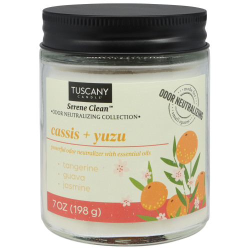 6 Pack - Tuscany Candle-Candle Single-Wick Serene Clean 7oz-Cassis + Yuzu - 5A003S0M-1HNXR - 644124762293