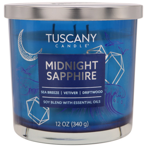 4 Pack - Tuscany Candle-Candle 3-Wick Painters Palette 12oz-Midnight Sapphire - 5A003S0P-1HNWZ - 644124756995